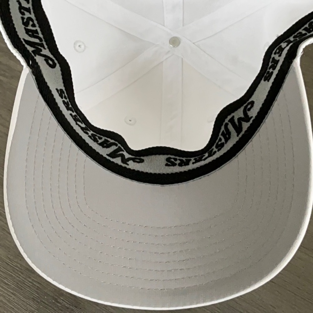 American Needle White Hat with Yellow Masters Logo - Picture 5 of 8